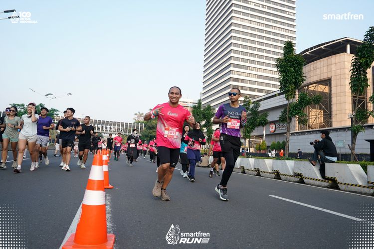 Race photo from Smartfren Run 2025 