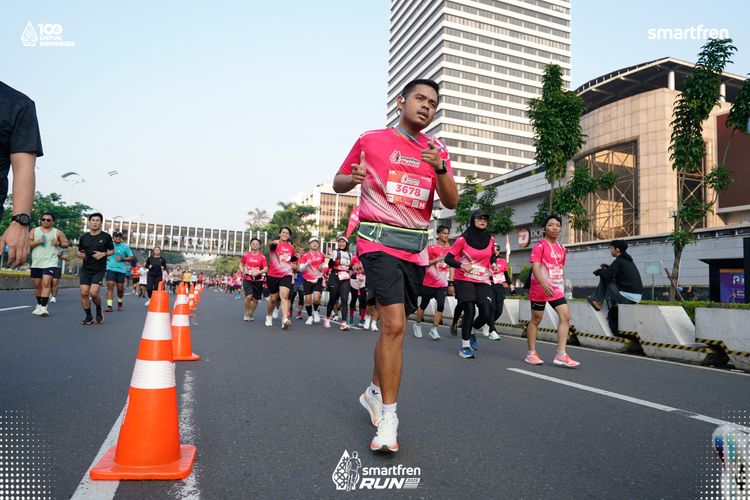Race photo from Smartfren Run 2025 