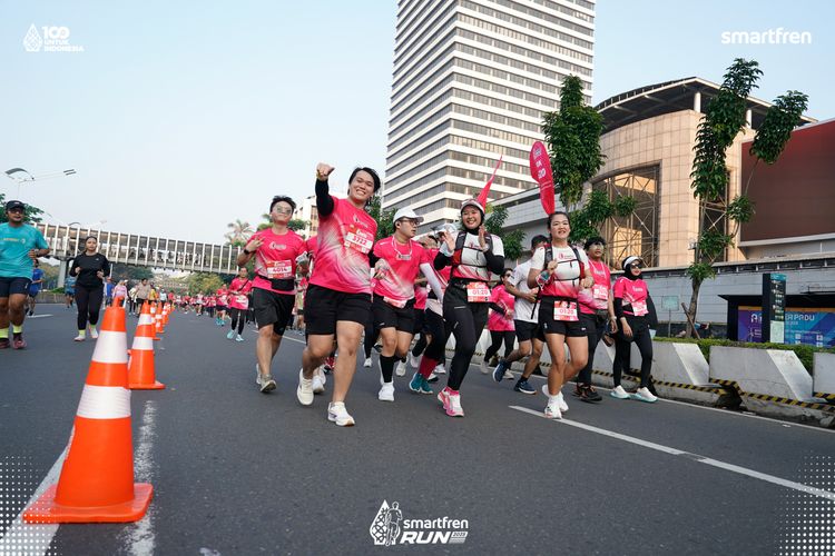 Race photo from Smartfren Run 2025 