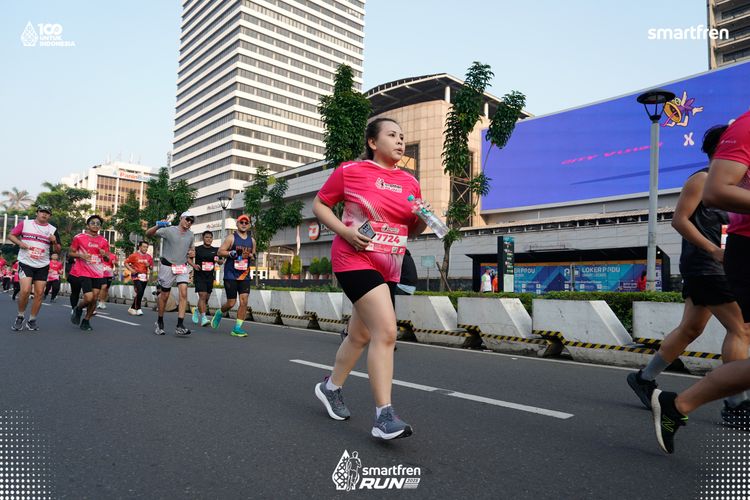 Race photo from Smartfren Run 2025 