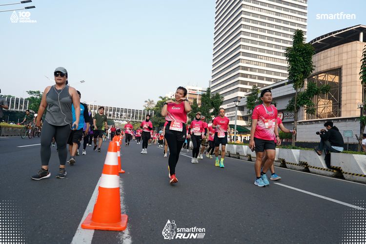 Race photo from Smartfren Run 2025 