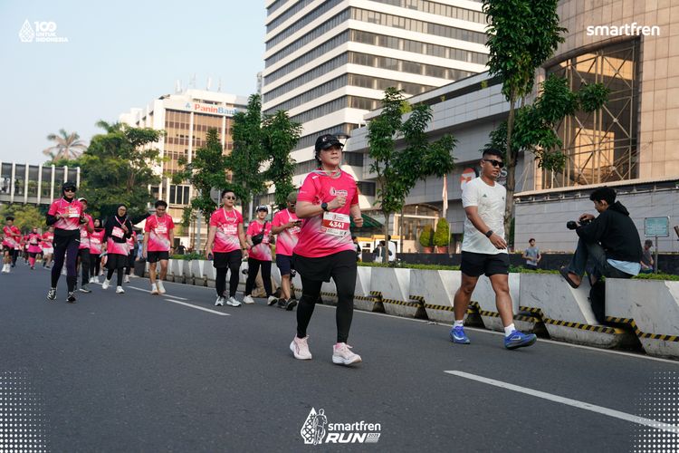 Race photo from Smartfren Run 2025 