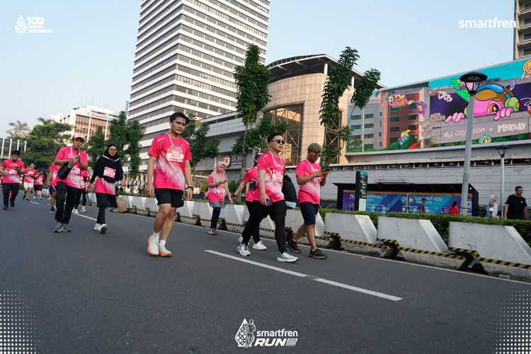 Race photo from Smartfren Run 2025 