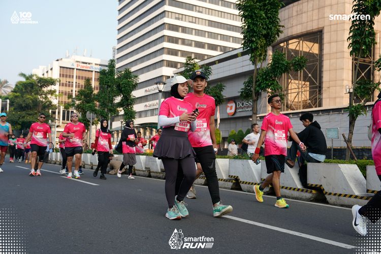 Race photo from Smartfren Run 2025 