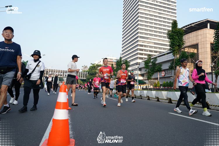 Race photo from Smartfren Run 2025 