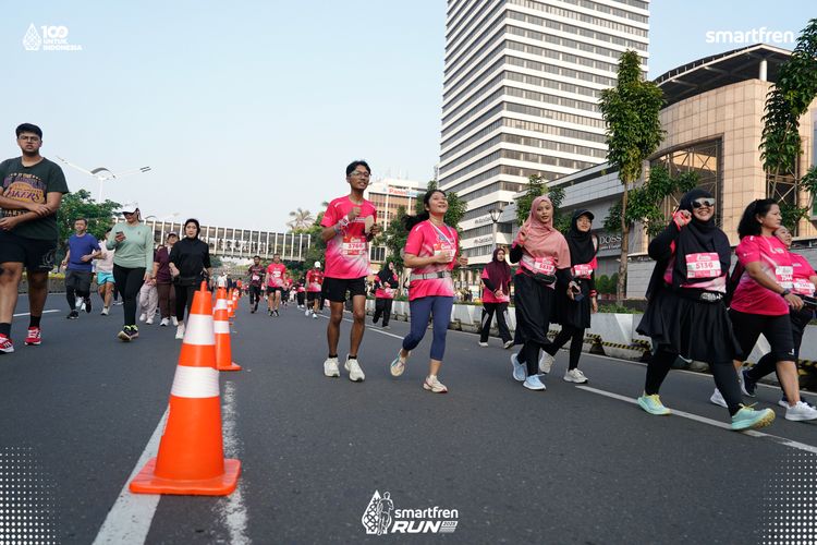 Race photo from Smartfren Run 2025 
