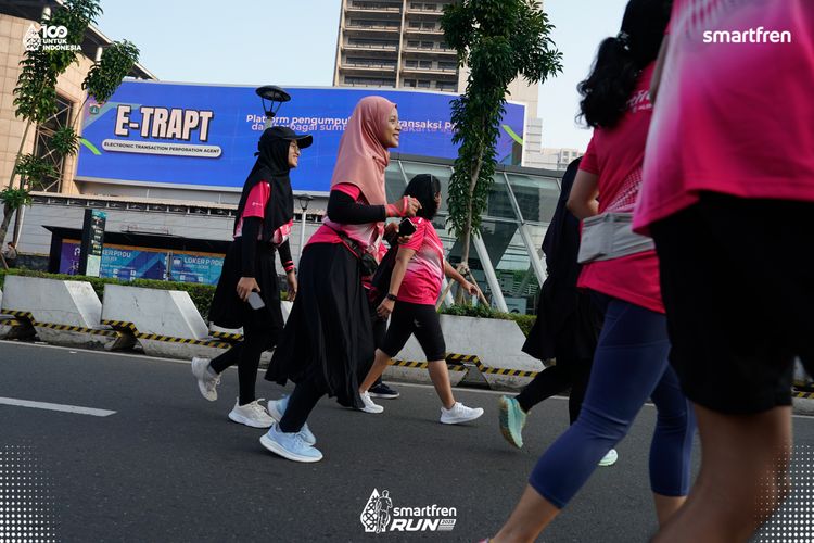 Race photo from Smartfren Run 2025 