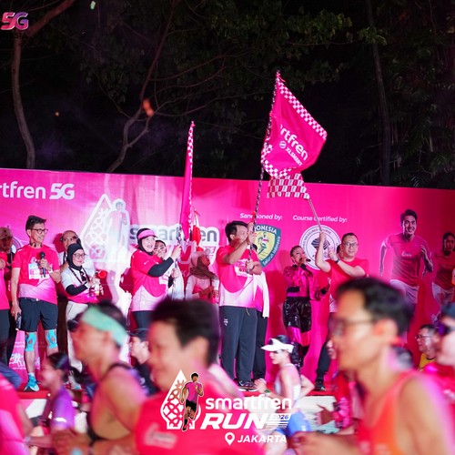Race photo from SMARTFREN RUN 2026