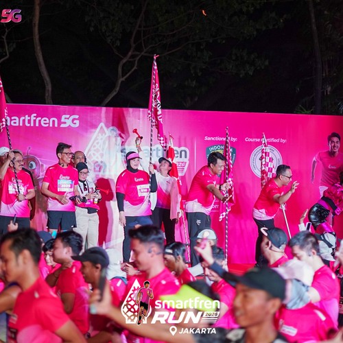 Race photo from SMARTFREN RUN 2026