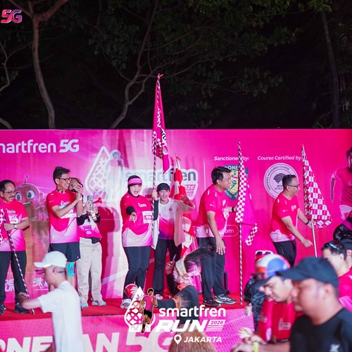 Race photo from SMARTFREN RUN 2026