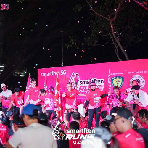 Race photo from SMARTFREN RUN 2026