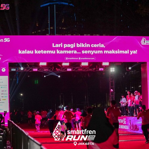 Race photo from SMARTFREN RUN 2026