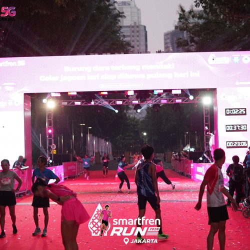 Race photo from SMARTFREN RUN 2026