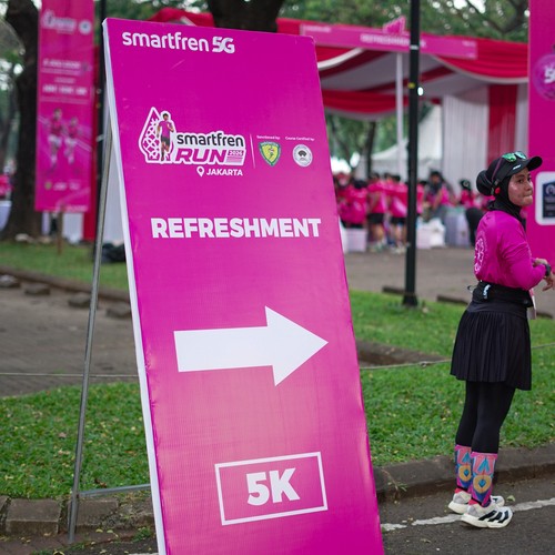 Race photo from SMARTFREN RUN 2026