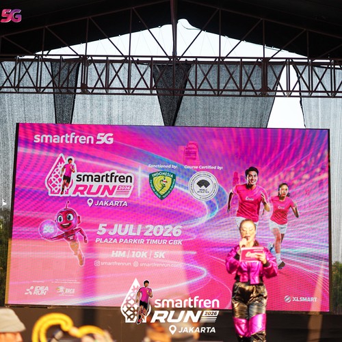 Race photo from SMARTFREN RUN 2026
