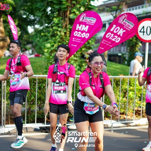 Race photo from SMARTFREN RUN 2026