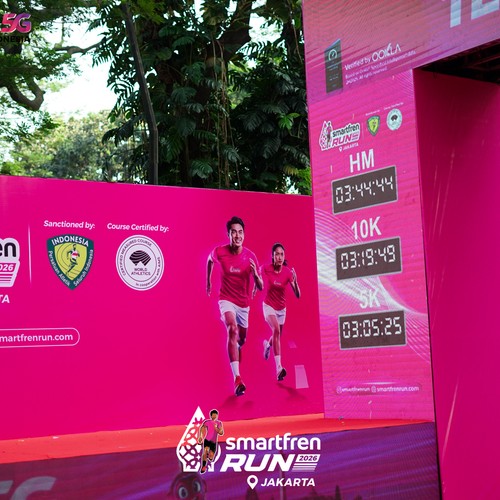Race photo from SMARTFREN RUN 2026