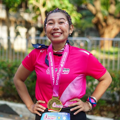 Race photo from SMARTFREN RUN 2026