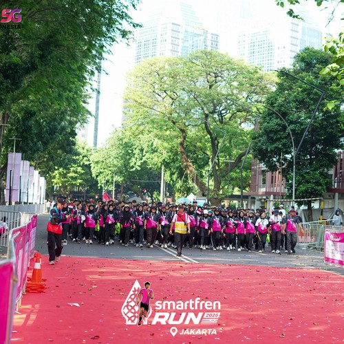 Race photo from SMARTFREN RUN 2026