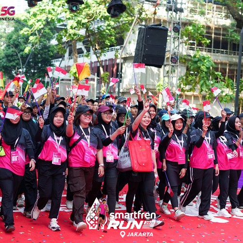 Race photo from SMARTFREN RUN 2026