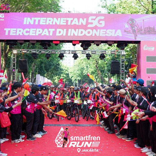 Race photo from SMARTFREN RUN 2026