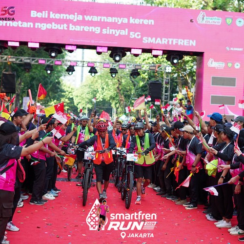 Race photo from SMARTFREN RUN 2026