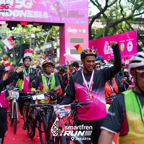 Race photo from SMARTFREN RUN 2026