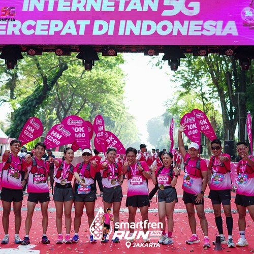 Race photo from SMARTFREN RUN 2026