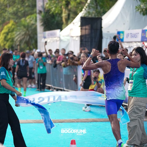 Race photo from BOGORUN 2026
