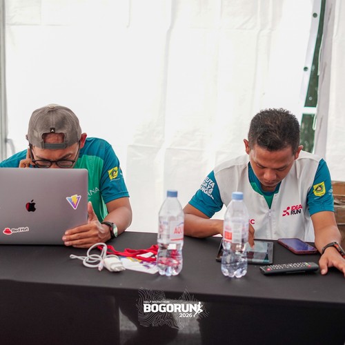 Race photo from BOGORUN 2026