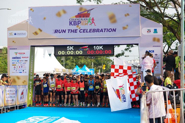 Race photo from CISANGKAN KBP CITY RUN 2025