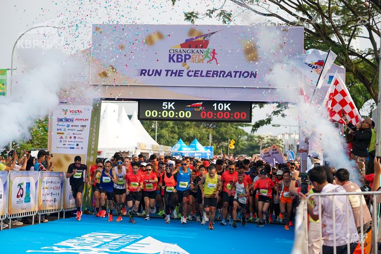 Race photo from CISANGKAN KBP CITY RUN 2025