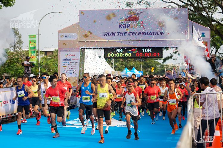 Race photo from CISANGKAN KBP CITY RUN 2025