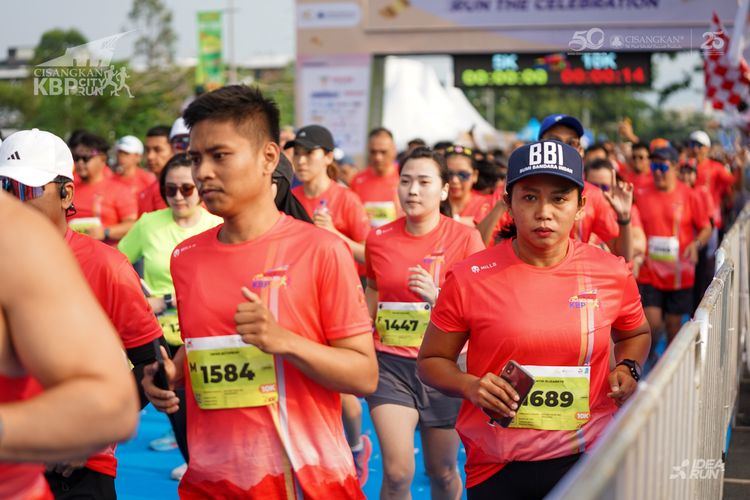 Race photo from CISANGKAN KBP CITY RUN 2025