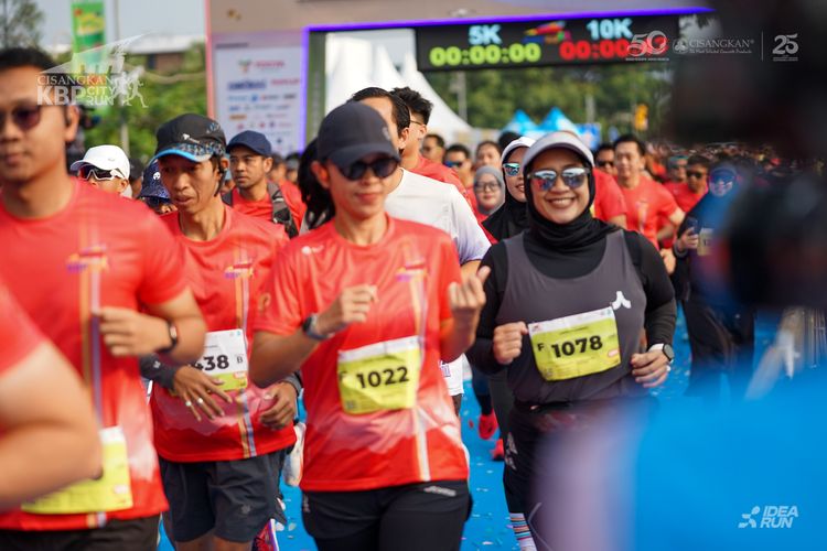Race photo from CISANGKAN KBP CITY RUN 2025