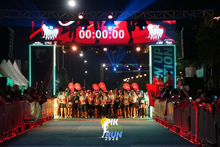 Race photo from PIK NITE RUN 2025