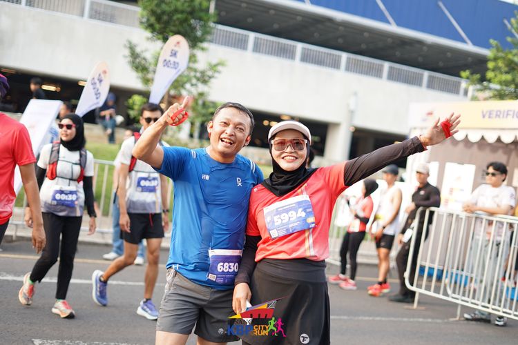 Race photo from CISANGKAN KBP CITY RUN 2025