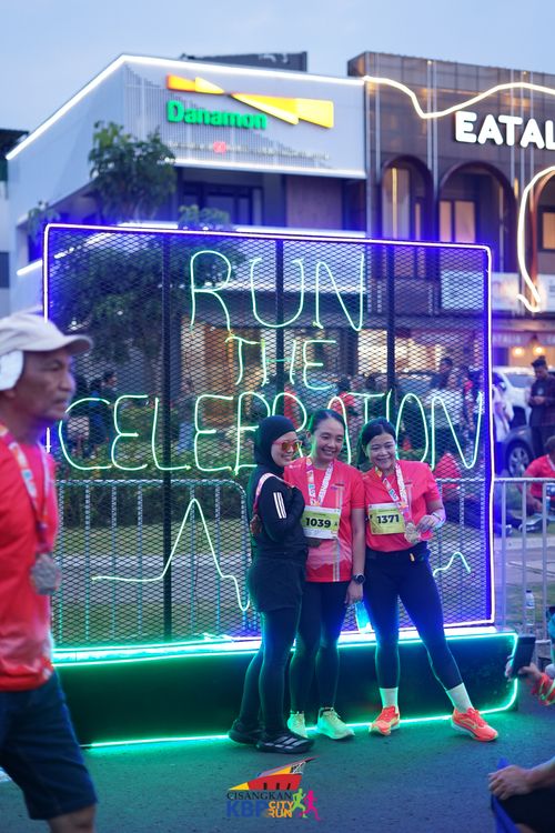 Race photo from CISANGKAN KBP CITY RUN 2025