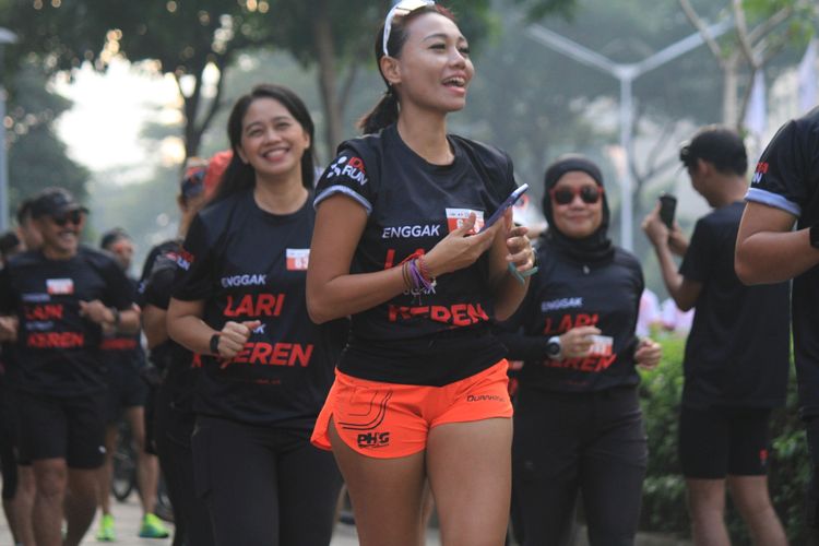 Race photo from Soft Launching Buku "Enggak Lari, Enggak Keren" & IdeaRun