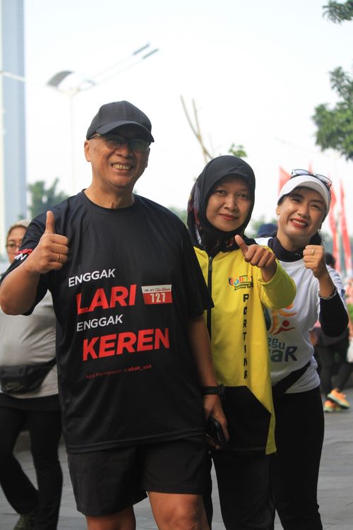 Race photo from Soft Launching Buku "Enggak Lari, Enggak Keren" & IdeaRun