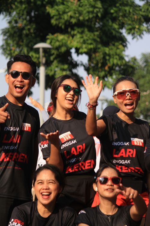 Race photo from Soft Launching Buku "Enggak Lari, Enggak Keren" & IdeaRun