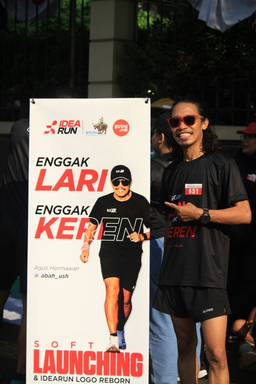 Race photo from Soft Launching Buku "Enggak Lari, Enggak Keren" & IdeaRun