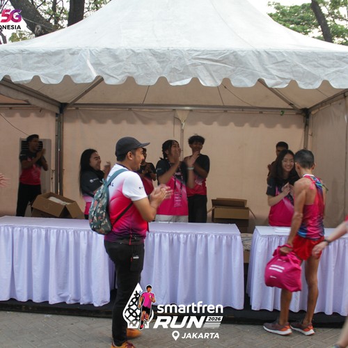 Race photo from SMARTFREN RUN 2026