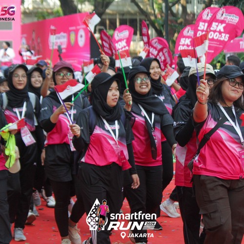 Race photo from SMARTFREN RUN 2026