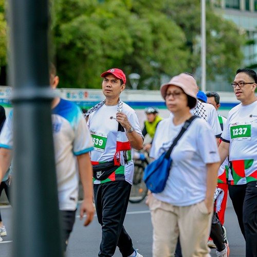 Race photo from WALK FOR PALESTINE