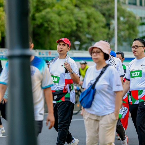 Race photo from WALK FOR PALESTINE