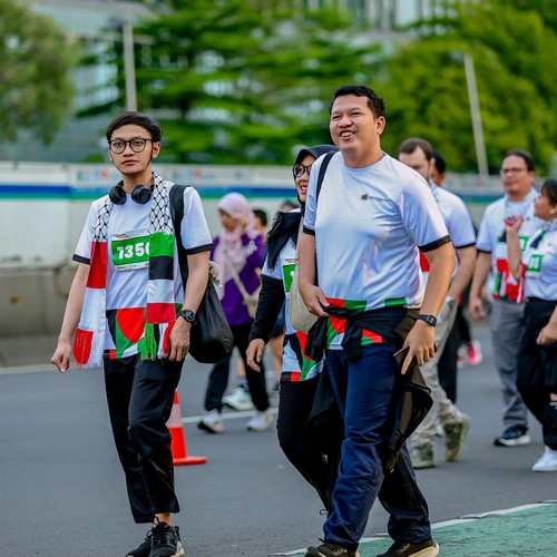 Race photo from WALK FOR PALESTINE