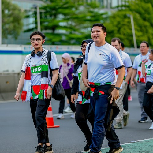 Race photo from WALK FOR PALESTINE