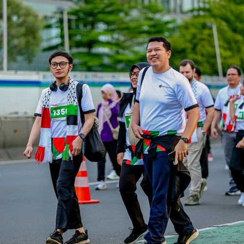 Race photo from WALK FOR PALESTINE