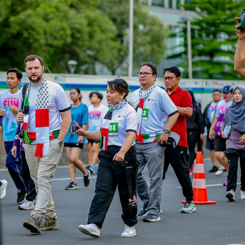 Race photo from WALK FOR PALESTINE